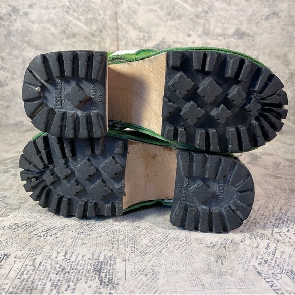 John Fluevog Vintage 90's wooden clog shoe Restitution Made in England - Picture 10 of 14